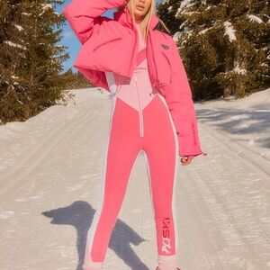 ISO PLT PINK SKI SNOW SUIT